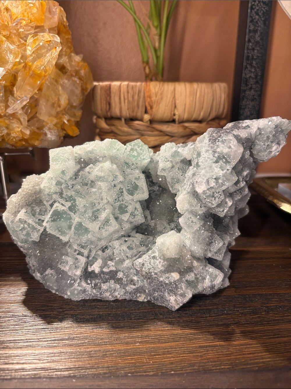 4lb Statement Green Sugar Fluorite